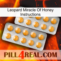 Leopard Miracle Of Honey Instructions